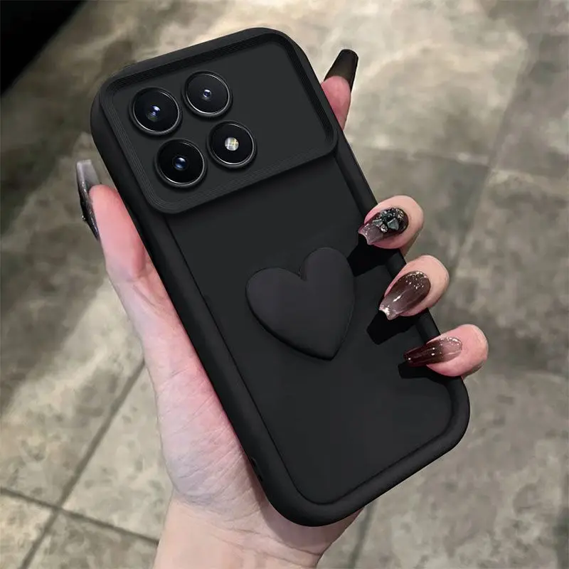 Curly Love Heart Shockproof Bumper Cover s