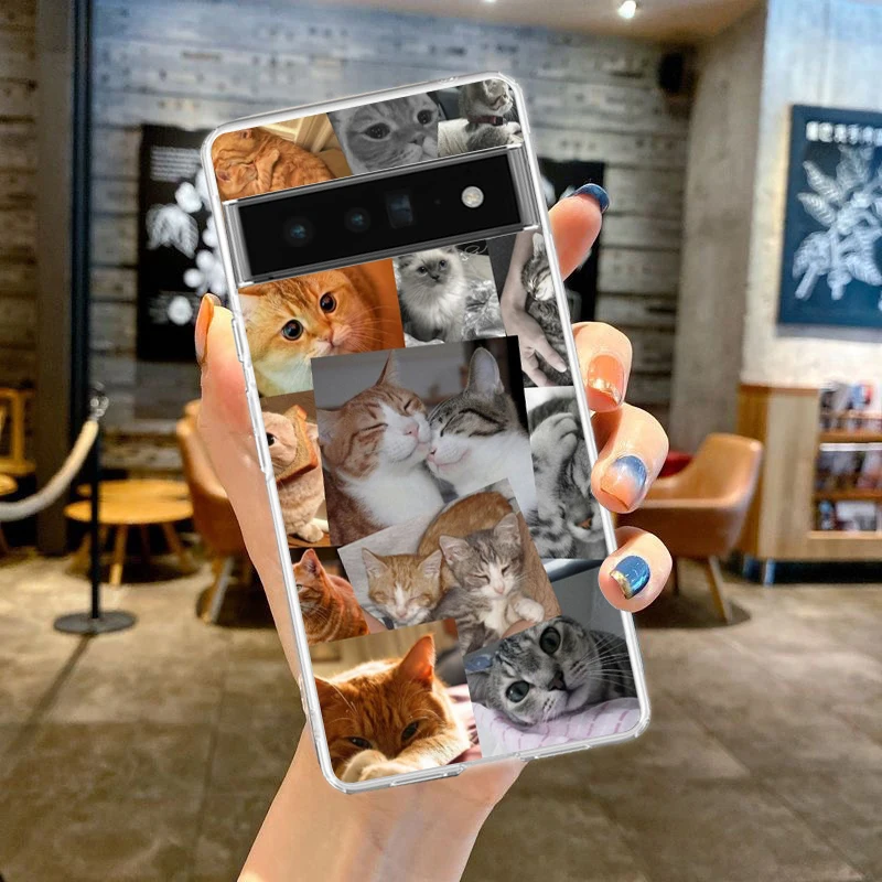 Cat Meme Funny Animals Shockproof Soft TPU Transparent Phone Case Cover