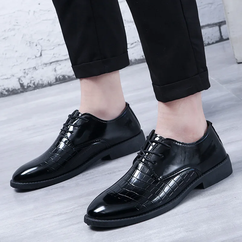 

New Mens Formal Shoes Classic British Style Lace-up Wedding Shoes Men Casual Business Shoes Dress Shoes for Men Custom Shoes