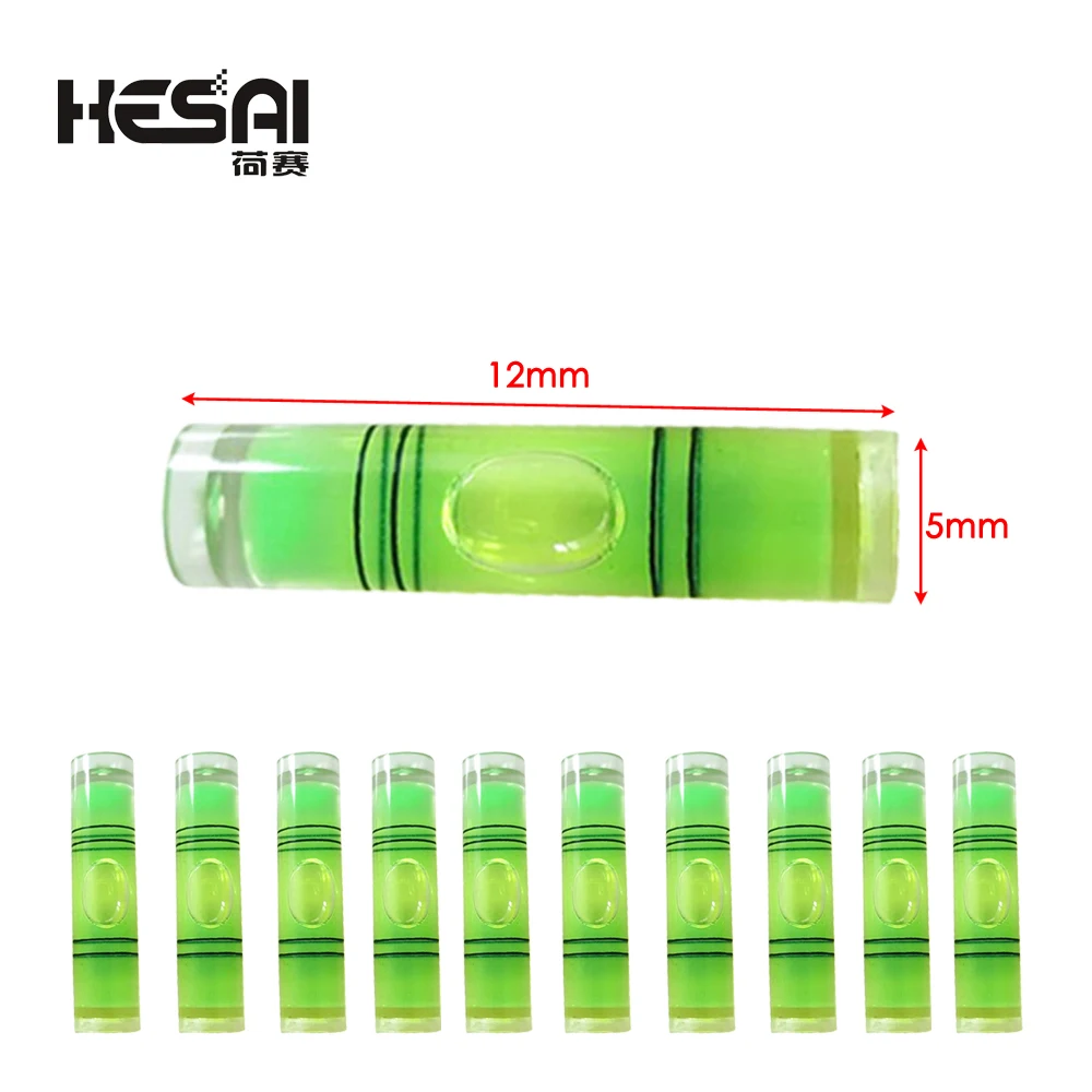 

Mini Bubble Spirit Level 5*12mm Cylindrical Round Bullseye Bubble Level Horizontal Precision Measuring Kit