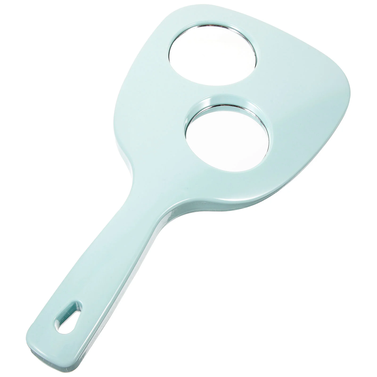 

Professional Salon Paddle Mirror Makeup Mirror Handheld Double- sided Vanity for Lady ( Blue )