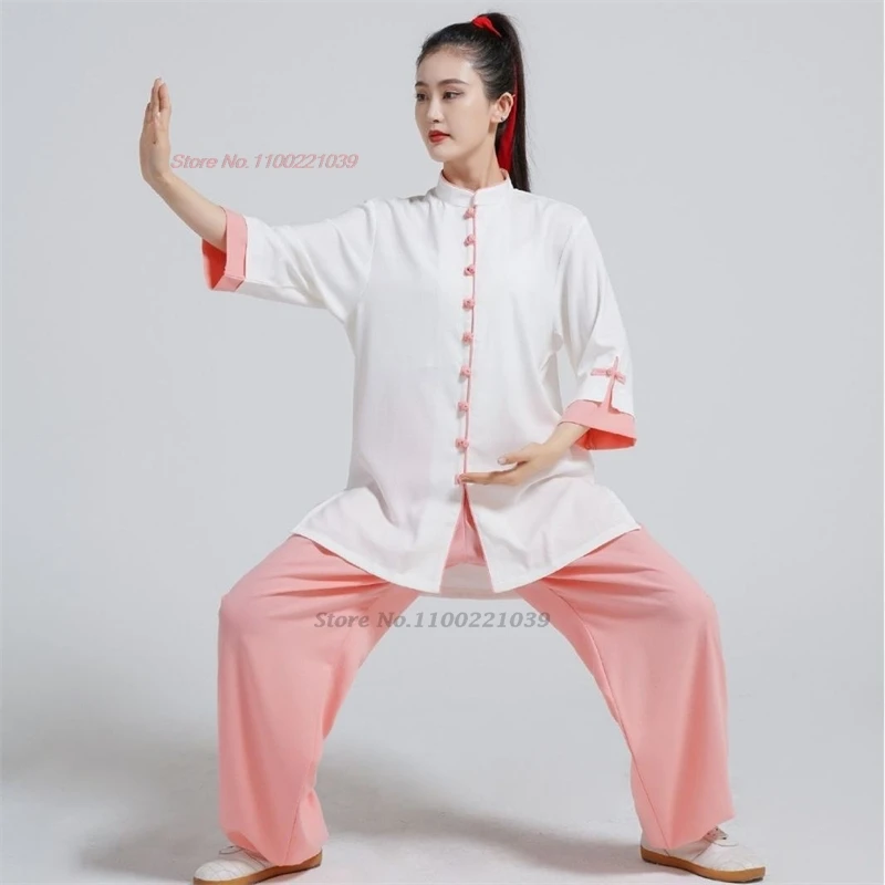 uniforme-vintage-de-artes-marciales-chinas-ropa-transpirable-de-tai-chi-taiji-wushu-conjunto-de-top-y-pantalones-de-entrenamiento-2024