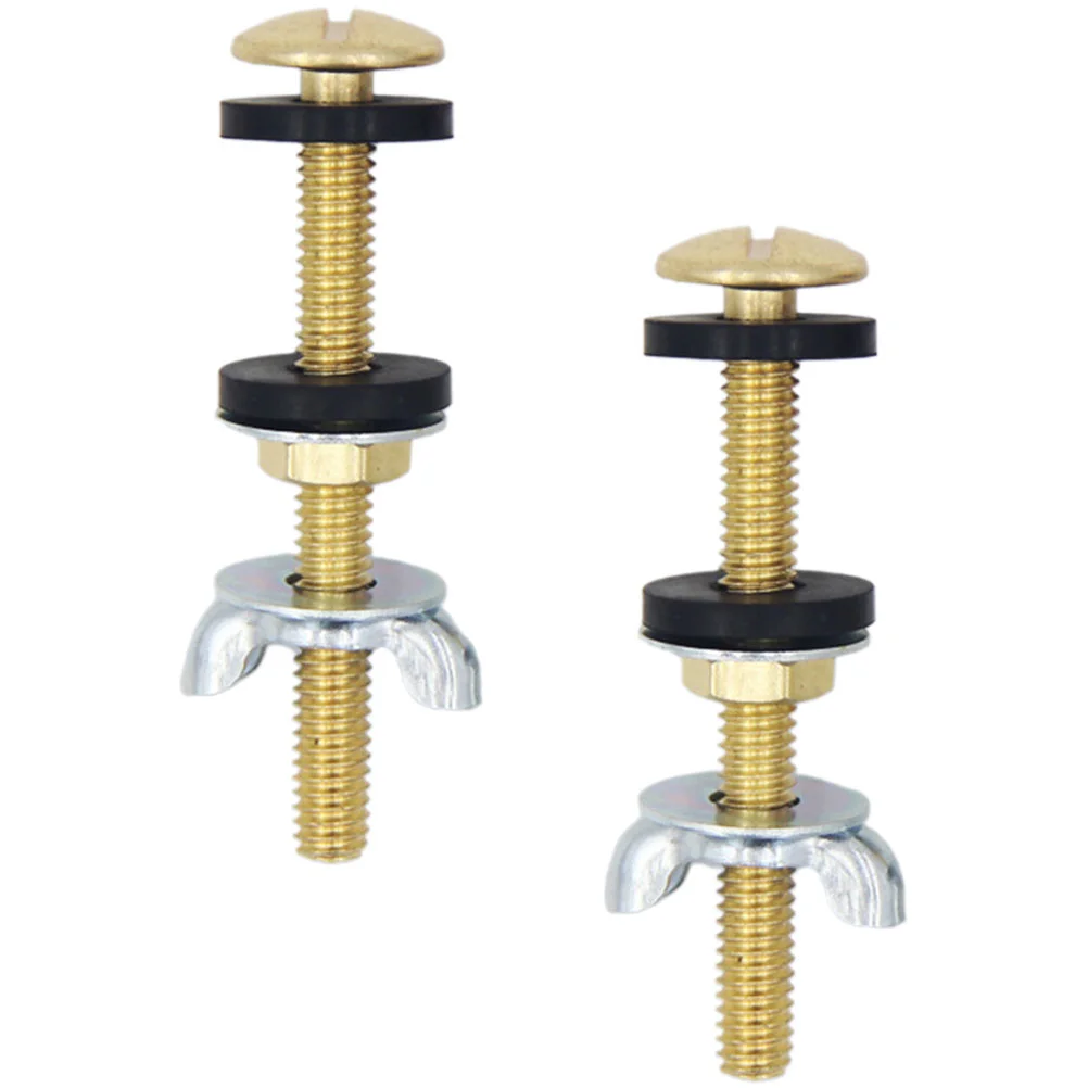

2pcs Toilet Tank Bolts Replacement Toilet Seat Fixing Bolts Bathroom Toilet Tank Parts