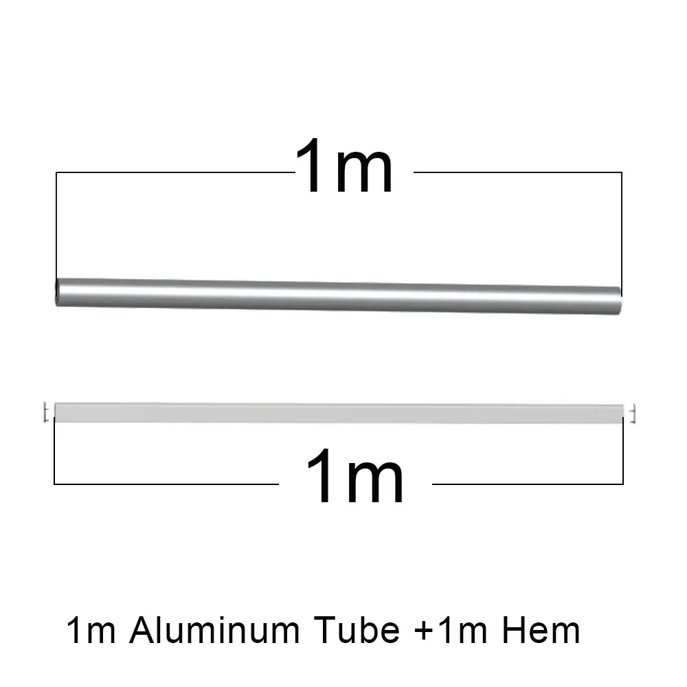 Tubo de alumínio personalizado para cortinas do