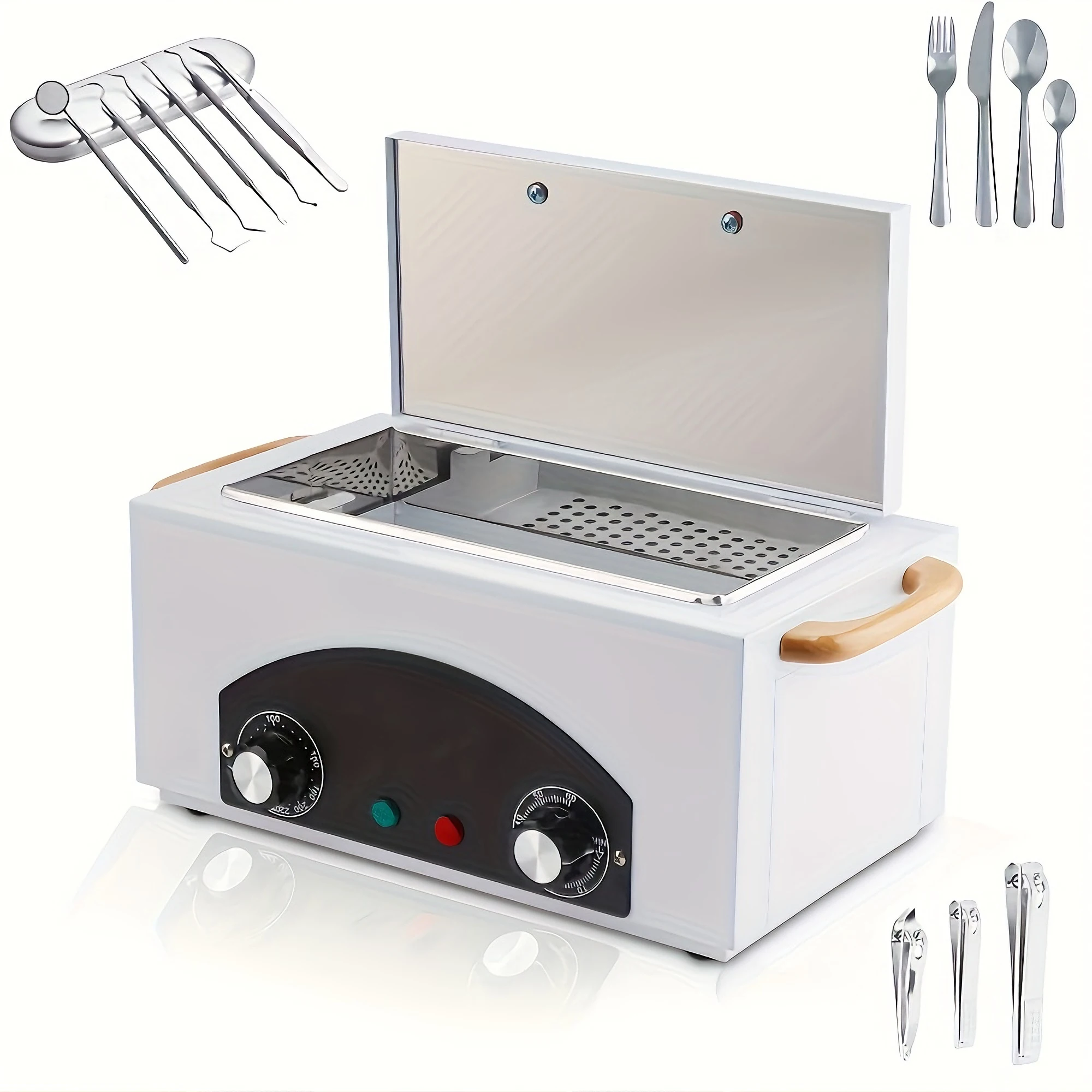 Armoire de désinfection 2230ML, outil haute température, four de désinfection, stérilisation à 360 degrés, ciseaux de beauté pour ongles