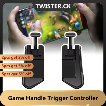 모바일 게임 보조 핸들 트리거 컨트롤러 인체 공학적 게임 패드 호환 Ios 안드로이드 휴대용 전화 홀더 범용