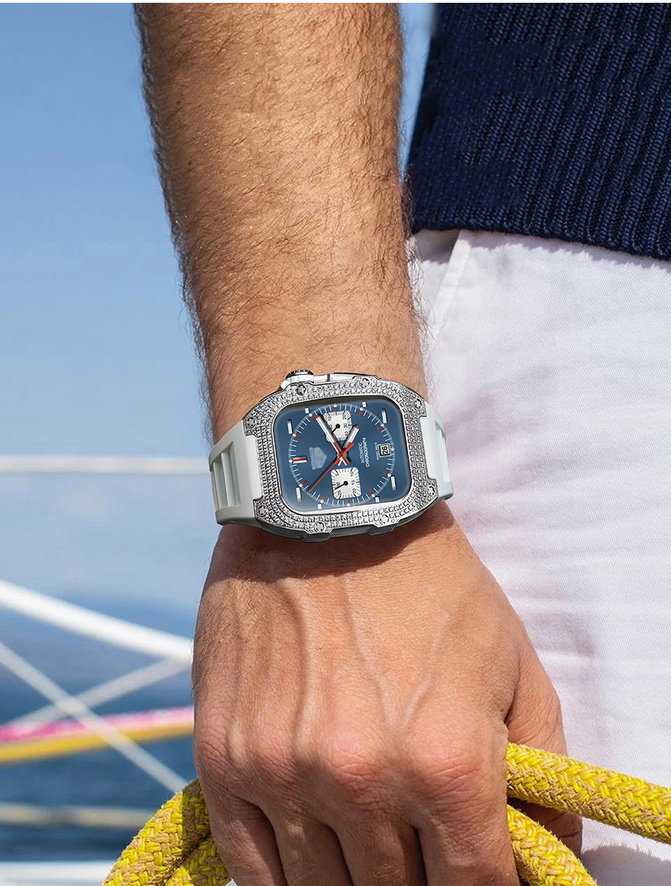  ġ  ŰƮ 44mm, 45mm Ÿ ̾Ƹ η ƿ  ׼,   Ʈ, ø 9, 8, 7, 6, 5/4  