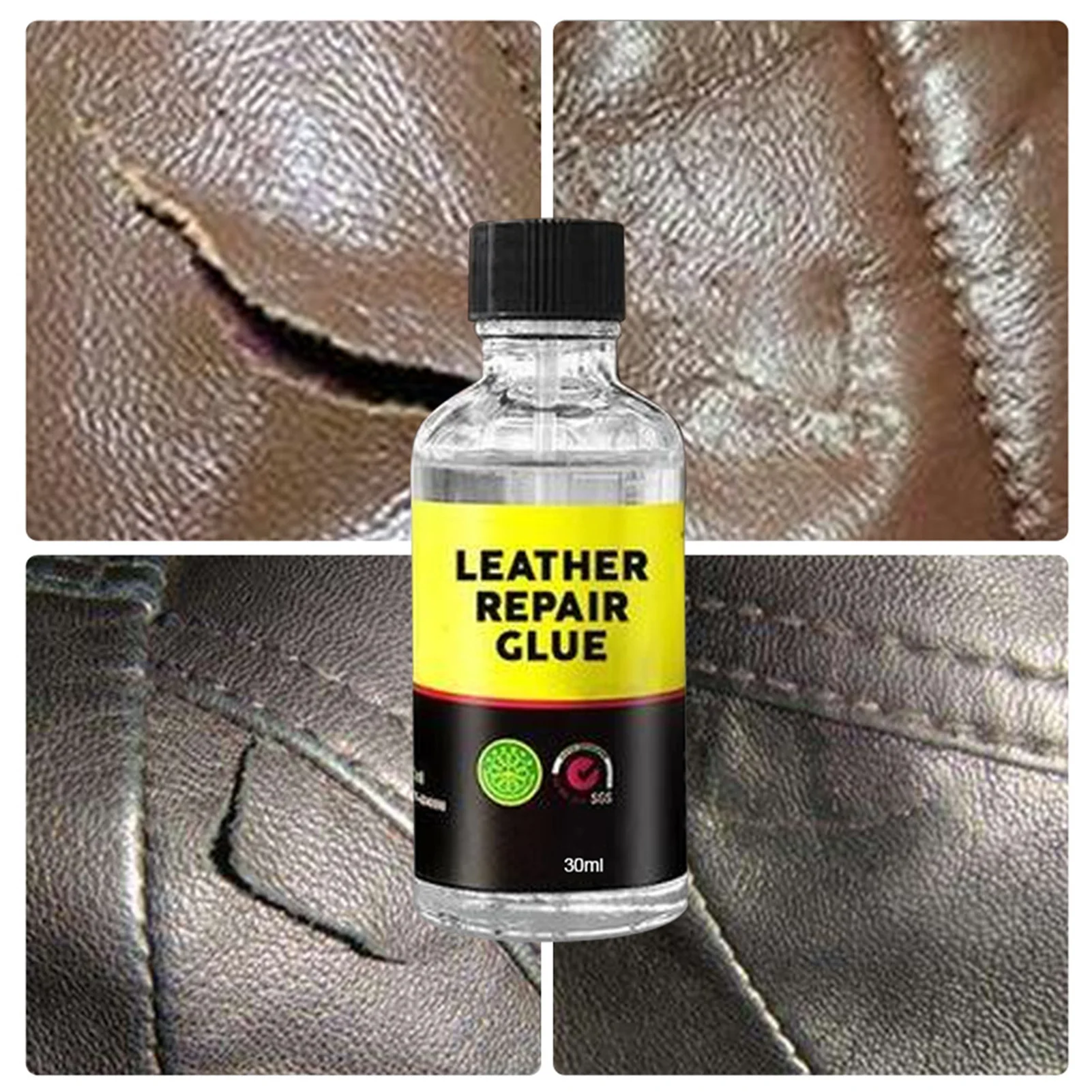 

30/ 50ml Car Leather Repair Glue Auto Seat Maintenance Leather Care Liquid Rubber Leather Gel Sofa Car Leather Adhesive Glue