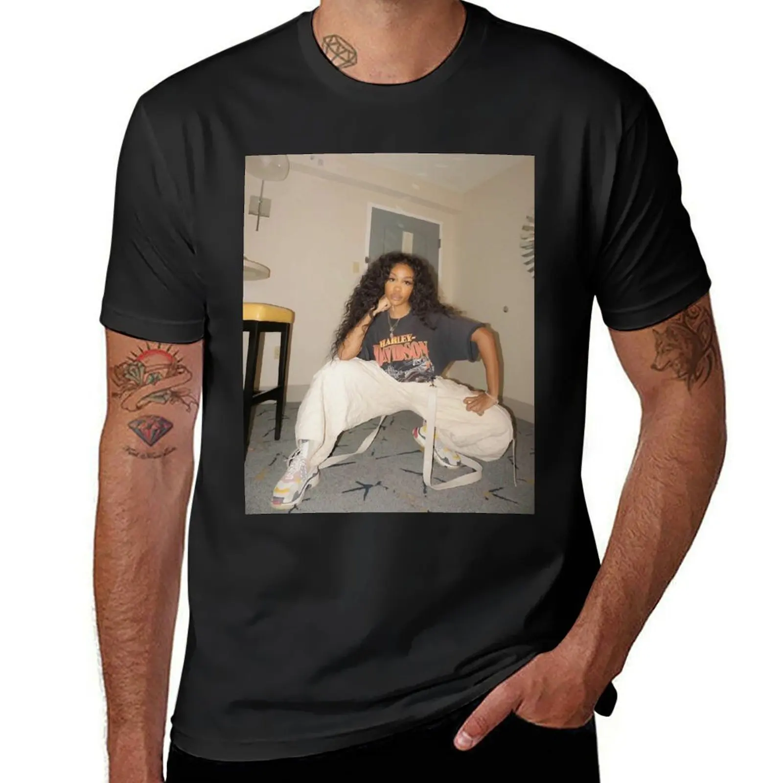 

SZA T-Shirt plain customs Short sleeve tee heavyweights Men's t-shirts