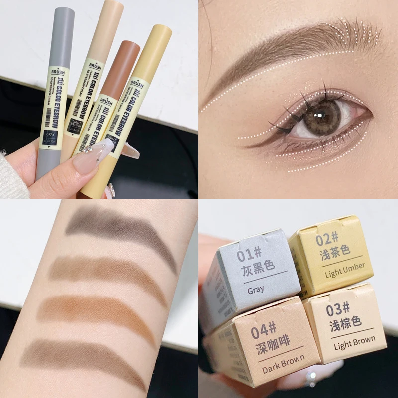

Professional Eyebrow Tint 4 Colors Eyebrow Enhancer Brow Enhancers Tint Makeup Eyebrow Brown with Brow Brush Tools Maquillage