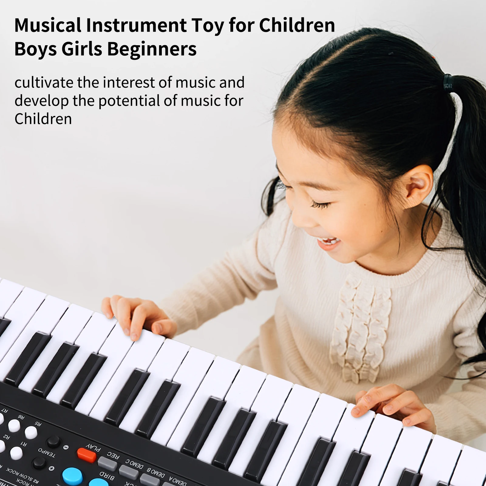 37 Keys Digital Electronic Keyboard Kids Multifunctional Electric Piano For Piano Student With Microphone Musical Instrument