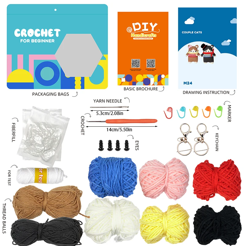 Cat Crochet Kit for Beginners