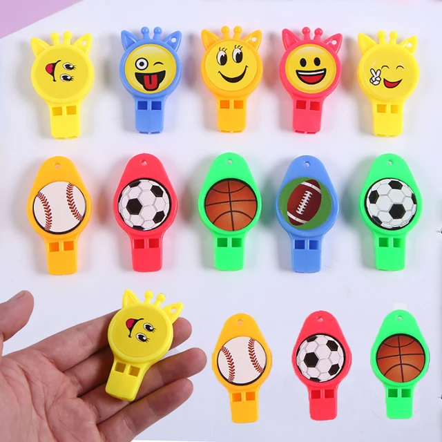 Sifflet de dessin animé PinMiFillers pour enfants, expression de football,  cadeaux de fête, prix carivaux, cadeau d'anniversaire pour enfants, 20  pièces - AliExpress