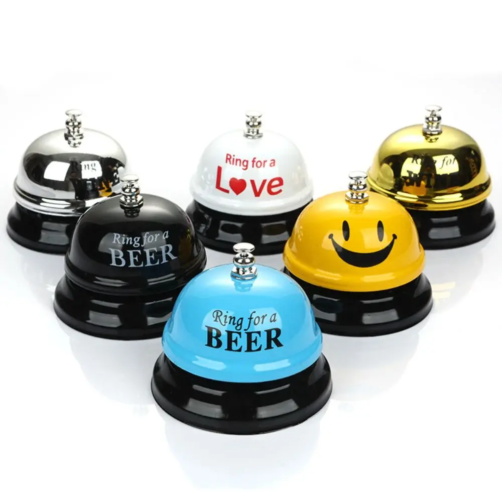 Restaurant Service Bell Practical Restaurant Timer Hotel Counter Desk Bell Ring Bar Service Call Bell for Bar Hotel Restaurant Yellow/Pink/Coffee