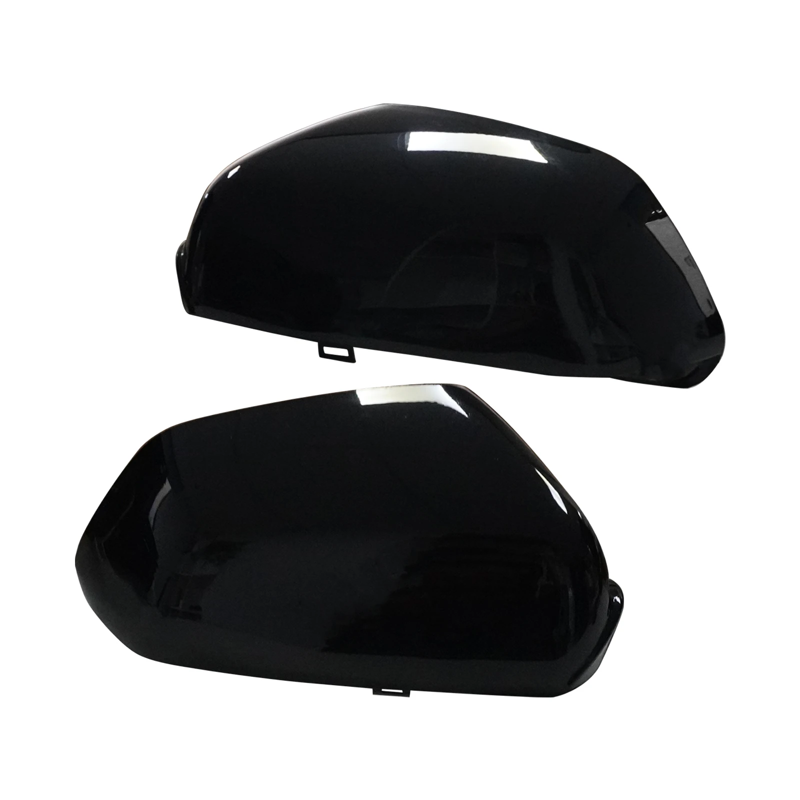 L+R 글로스 블랙 사이드 윙 도어 미러 커버 케이싱 캡 (2005.06-2009 VW 폴로 IV MK4 9N 용)
