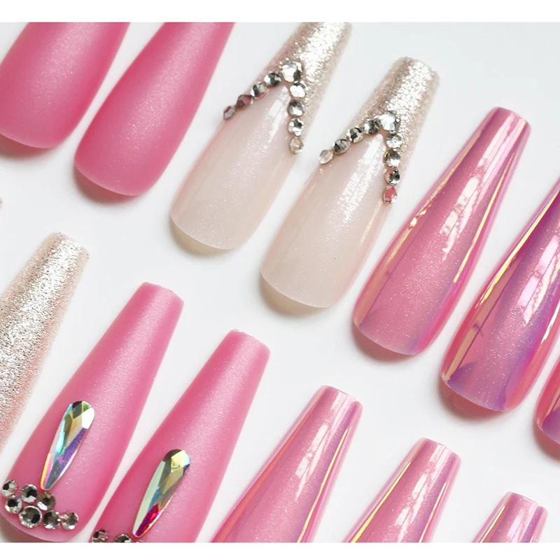 すべてのサイズのつけ爪,100個,ネイルチップ,ロング,特定のサイズ,4 5