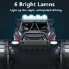 1: 12 Crawler Type Spray Remote Control Tank 2.4G Alloy LED Floodlight All Terrain High Speed Off-Road Radio Control Tank Car 3