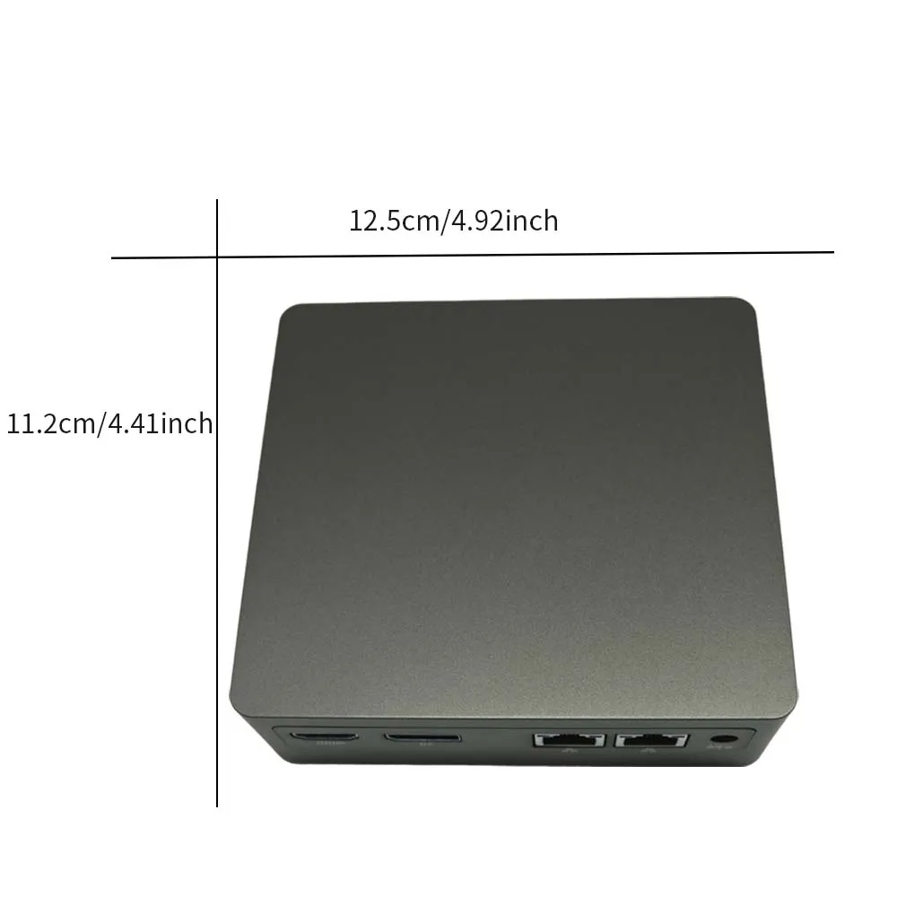 TISHRIC Mini PC Intel 12th Gen Alder Lake N100 SSD AMD DDR5 256/512GB RAW 8/16GB Mini PC PCIE M.2 SSD Dual WiFi Desktop Computer 2