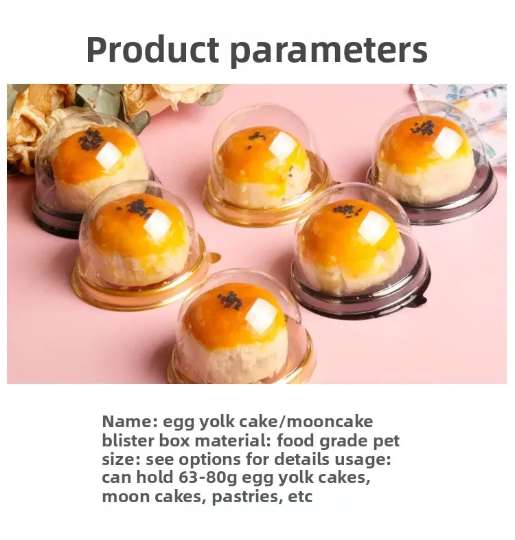 50pcs Clear Cake Boxes Mini Dessert Display Containers Cupcake Pastry Dome Lids Airtigh... - SKU CCB01453 - UGI Packaging