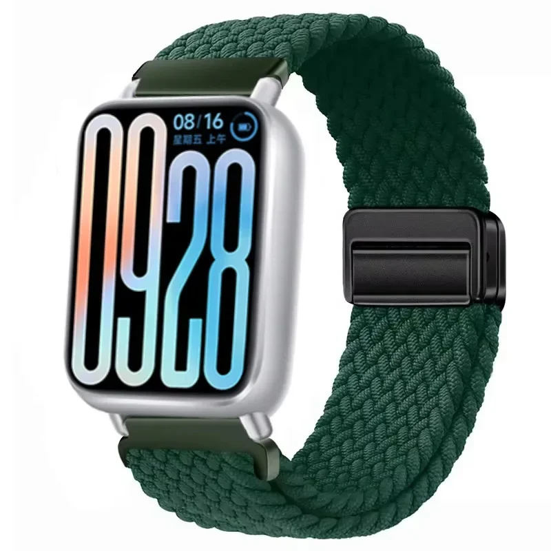 Nylon Braided Magnetic Buckle Strap - Breathable & Comfortable Replaceable Band