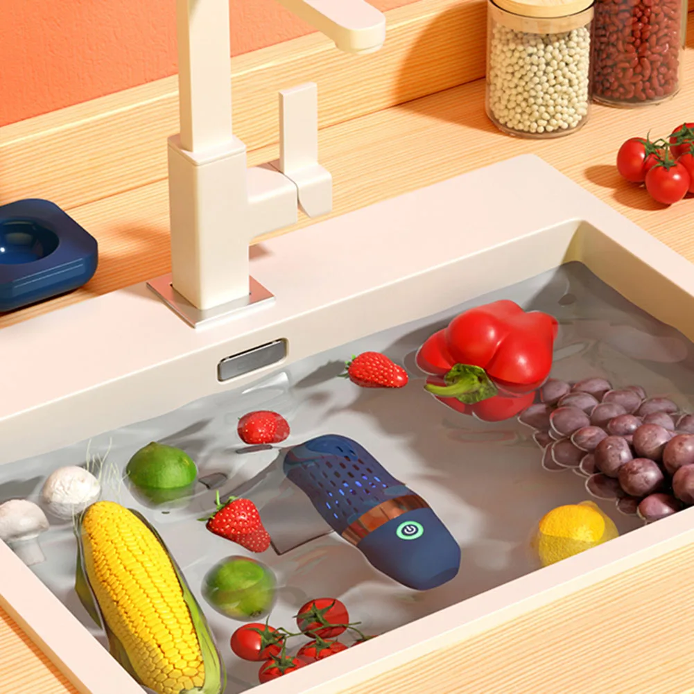 Portable Kitchen Gadget Fruit and Vegetable Cleaning Machine Food Purifier Multifunctional Vegetable Cleaning Machine Waterproof