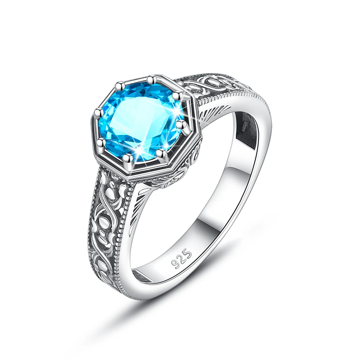 Anillo De Plata Estilo Indio Con Plumas - Unisex, Ajustable (56-65mm)