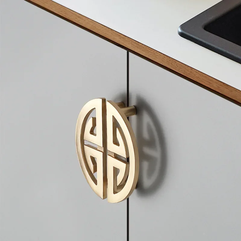 Chinese Style Handles for Cabinets and Drawers 64-320mm Hole Spacing Furniture