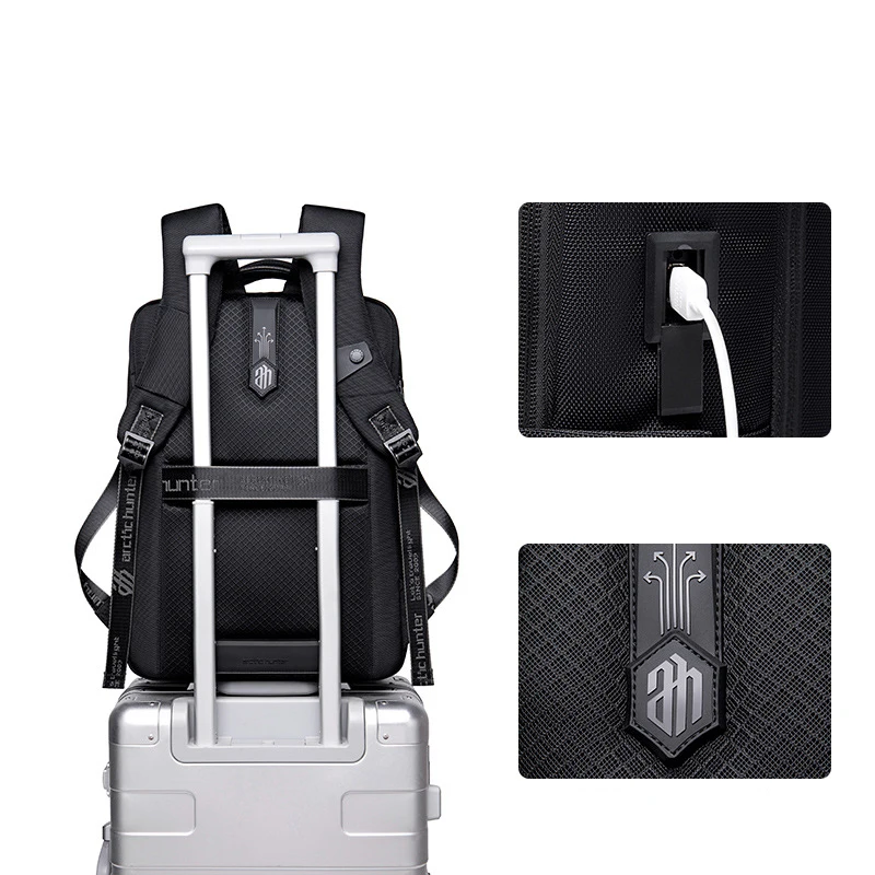ARCTIC HUNTER High-end Business Backpack Men Can Expand Large-Capacity Business Travel Computer Bag Waterproof Multi-functional 4