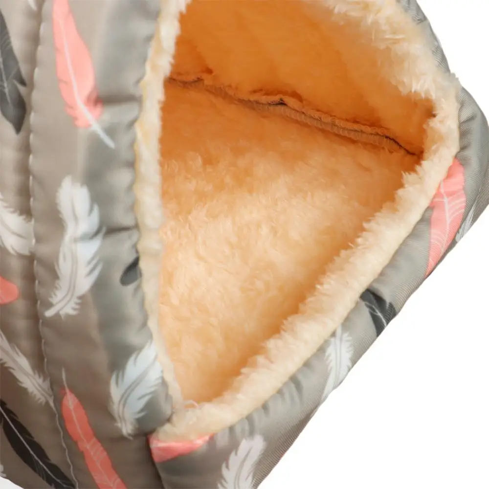 Niedlicher Mini-Käfig für den Winter, bequemes kleines Tier-Schlafbett, Meerschweinchen-Nest, Hamsterhaus, warme Matte – Detail 7