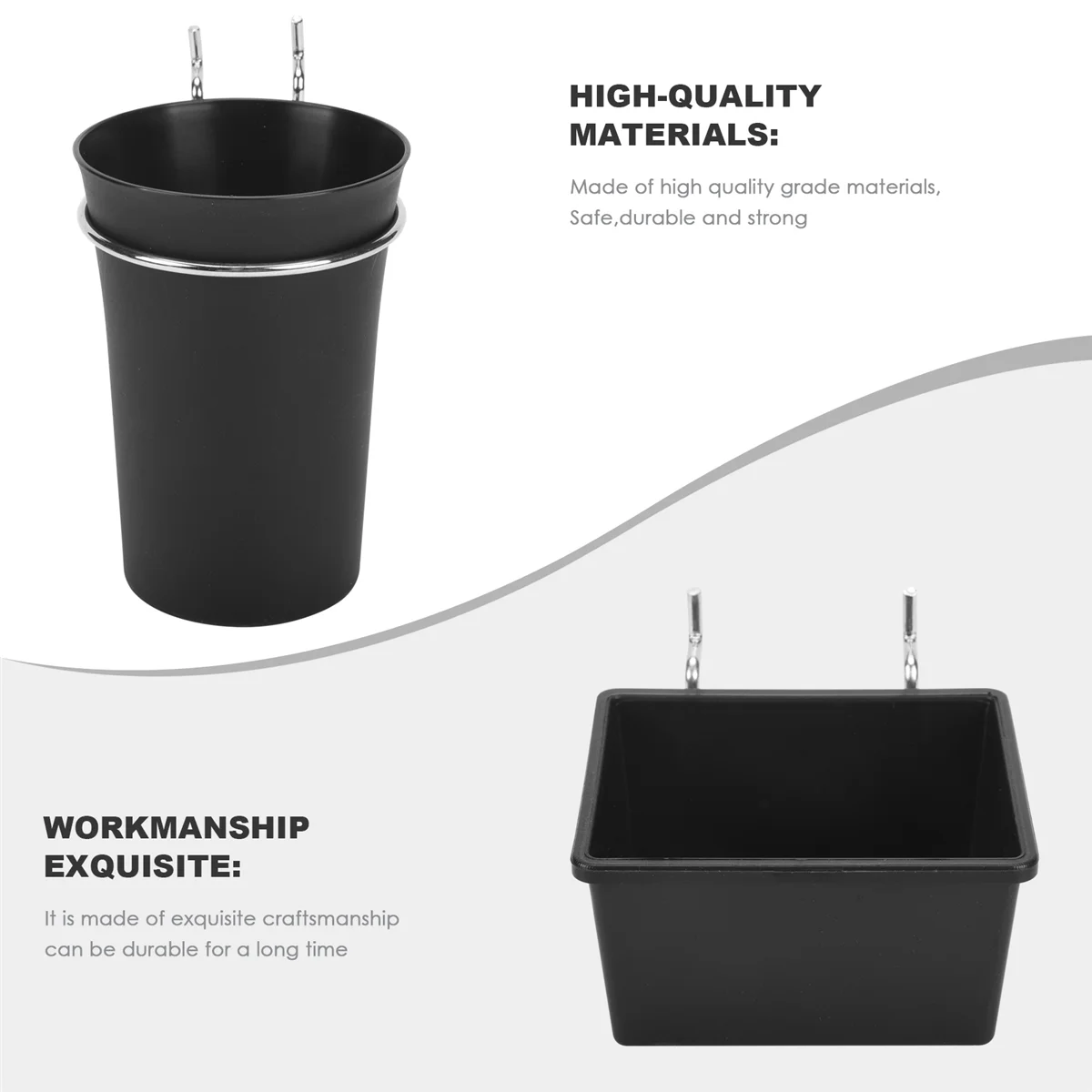 Pegboard Bins Pegboard Cups with Hooks Hooks Assortment Hooks for Cup Holder for Organizing 6 Sets