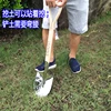 *Stainless steel shovel pointed square head shovel strong and durable vegetable growing household garden 4
