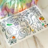 Personalized DIY Color Silicone Baby Placemats Cartoon Pattern Table Placemats Reusable Doodle Drawing Mat Baby Stuff 1