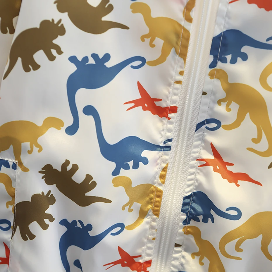Kids Jacket Outerwear Dinosaurs Pattern Boys Coats Long Sleeve Kids Coat Casual Style Clothes Boys kids jackets