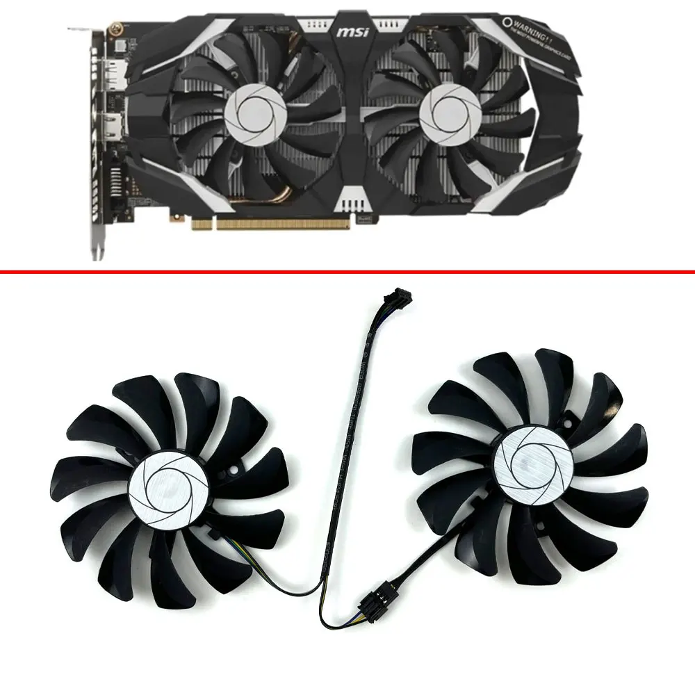 85Mm Ha9010H12F-Z Dc 12V 0.57A 4Pin Gtx1060 Gpu Ventola Per Msi Gtx1060 Oc 6G Gtx 960 P106-100 P106 Gtx1060 Gtx960 Ventola Della Scheda Grafica