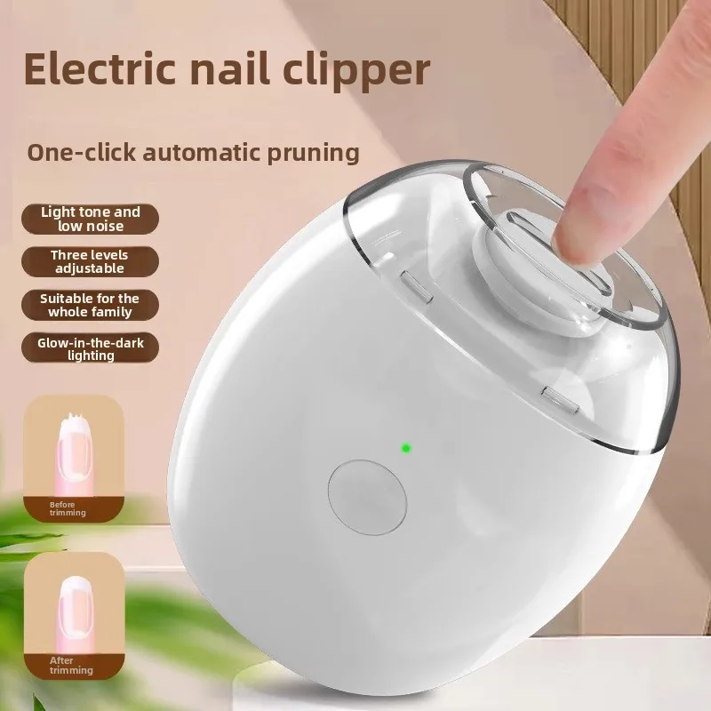 Coupe-ongles électrique 2 en 1 avec lumière LED, broyeur automatique pour bébé et adulte, Mini outils de manucure, soins des ongles