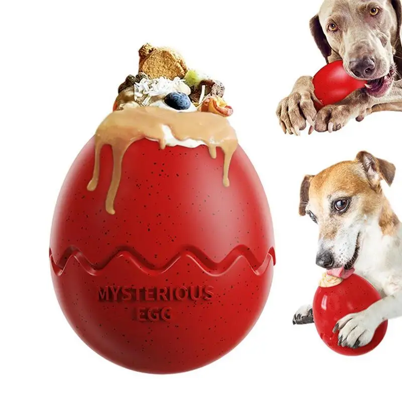 

Dog Feeder Toy Dog Feeding Toy Food Dispenser Dinosaur Egg Treat Dispenser Puzzle Toys Anti-Choking Slow Feeder Interactive For