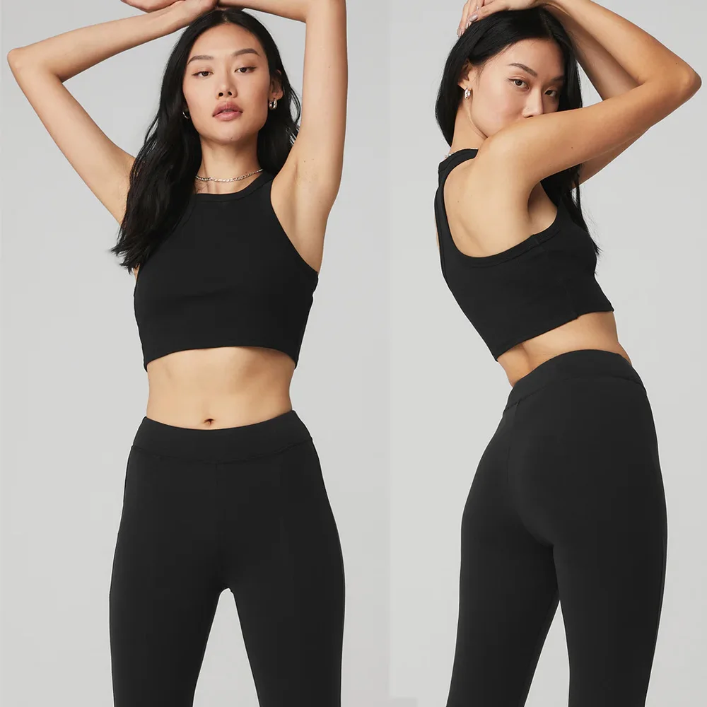 

Sports ASPIRE TANK Yoga Sleeveless Tank Top Women's Gym Short Sleeves Breathable and Sweat-absorbing Seamless Knitted Vest