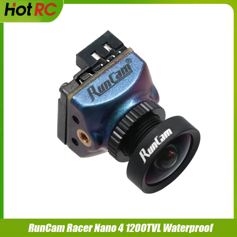 RunCam RC18D Lens / Run Cam Racer Nano 4 FPV Camera 1200TVL Resolution Super WDR Black 4.5g all-weather racing camera for fpv thumbnail 2