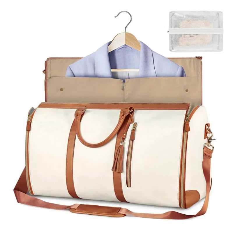 Buylor PU Foldable Travel & Gym Waterproof Tote Bag - Large Capacity Women's Handbag