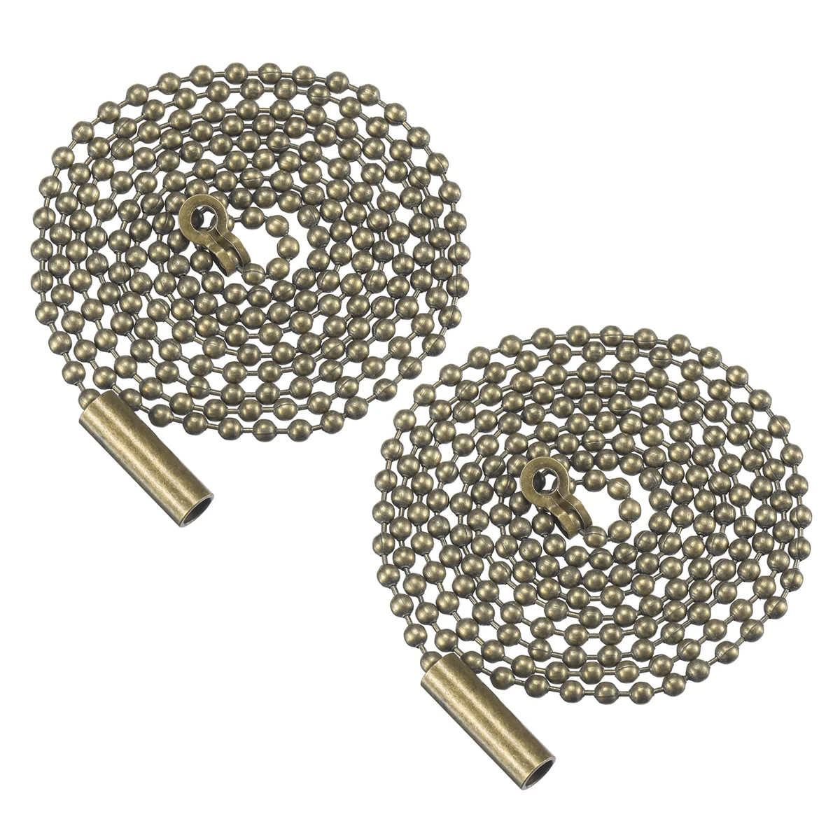Ceiling Fan Chain Extension Pendant Lamp Chain Extender Hanging Beaded Pendant Ornaments for Lamp Connector 2pcs