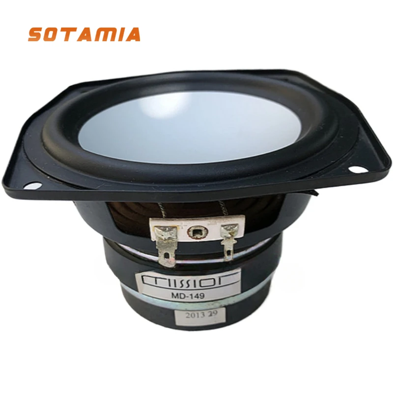 SOTAMIA 1Pcs 5 Inch Midrange Bass Speaker 8 Ohm 40W Mid-subwoofer Aluminum Basin Ceramic Film Audio Home Music Bookshelf Speaker