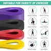 4pcs one set Resistance Exercise Bands Pull Up Assist Workout Band Set for Working Out Fitness Training Physical Therapy 6
