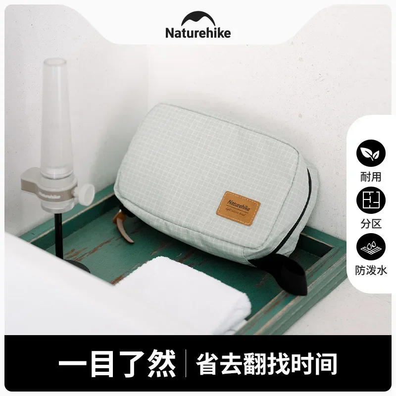 

Naturehike SN03 Travel Toiletry Bag 2023 New Outdoor Business Trip Travel Storage Bag Dry Wet Separation Cosmetic Bag NH20SN010