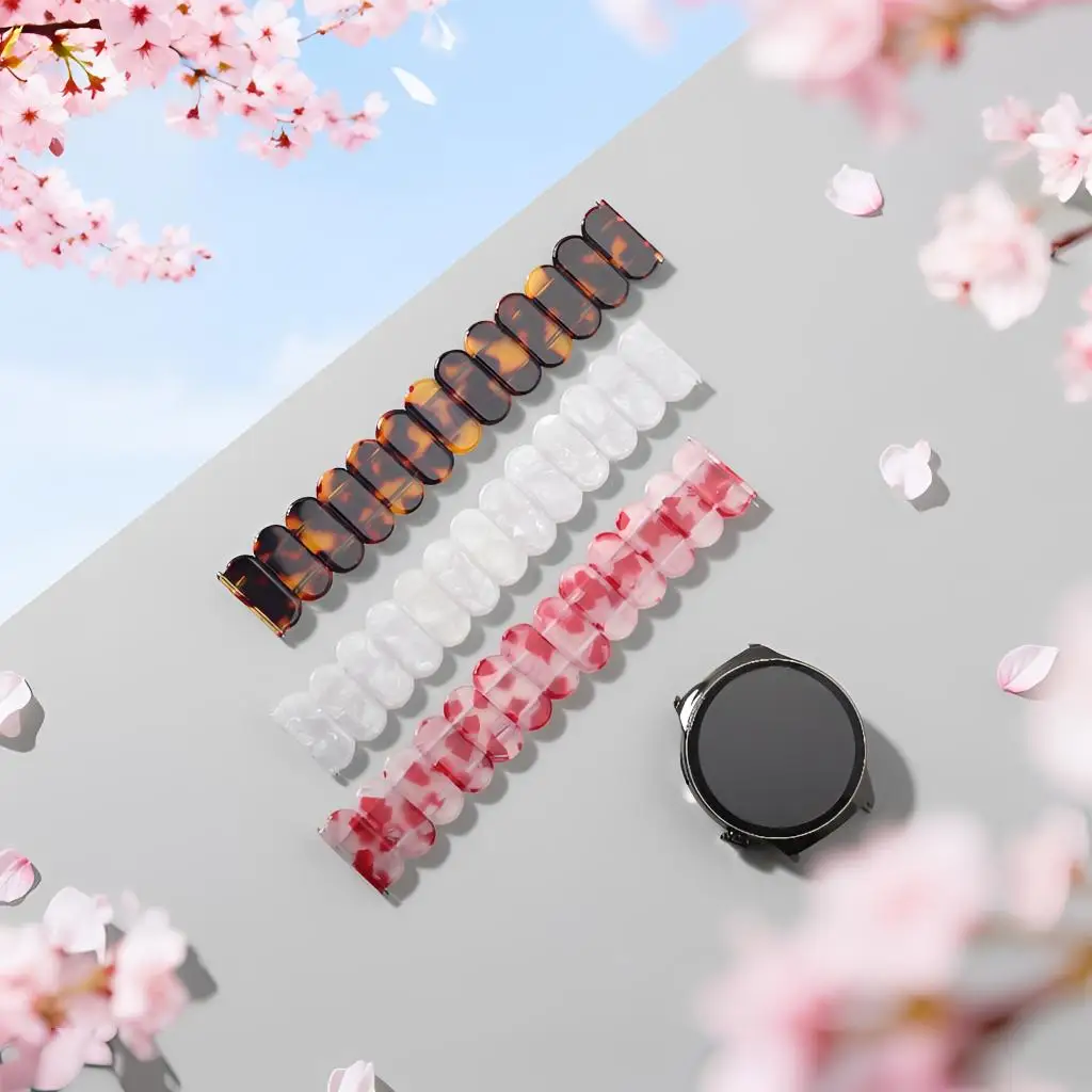 Stylish Elastic Resin Strap Bracelet for Smartwatches – Unisex Design