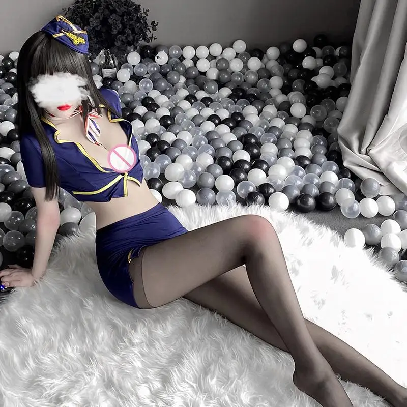 

Sexy Lingerie Women Fetish Uniform Cosplay Stewardess