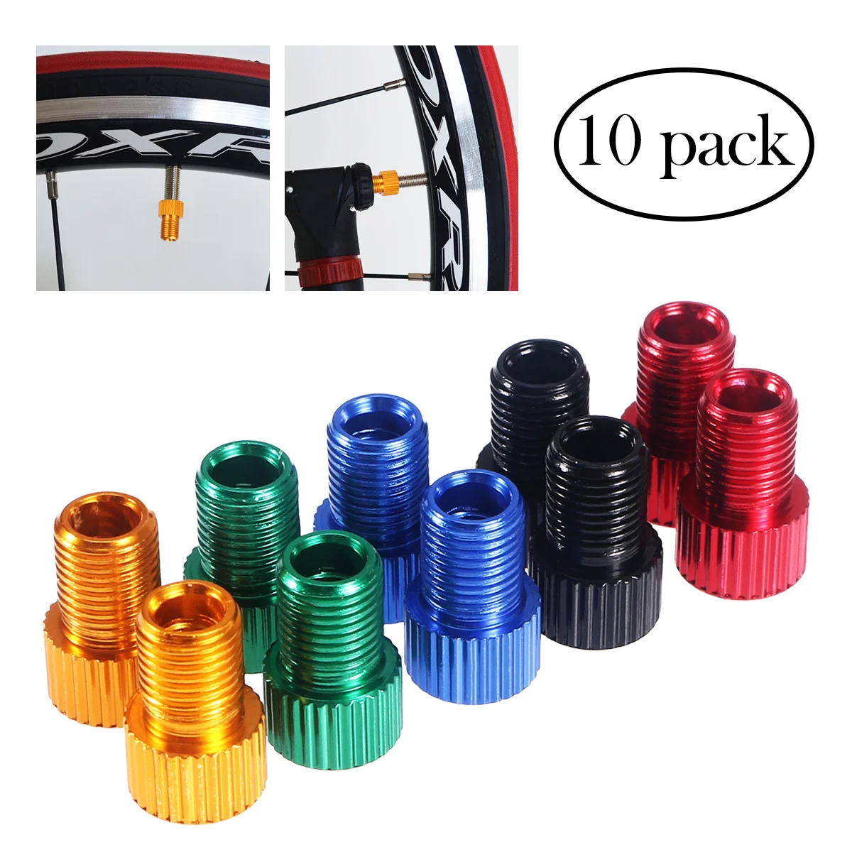 

Aluminum PRESTA To SCHRADER Converter Car Valve Adapter Cycling Bicycle Pump Bicycle Bike Tube Pump Air Compressor Tools