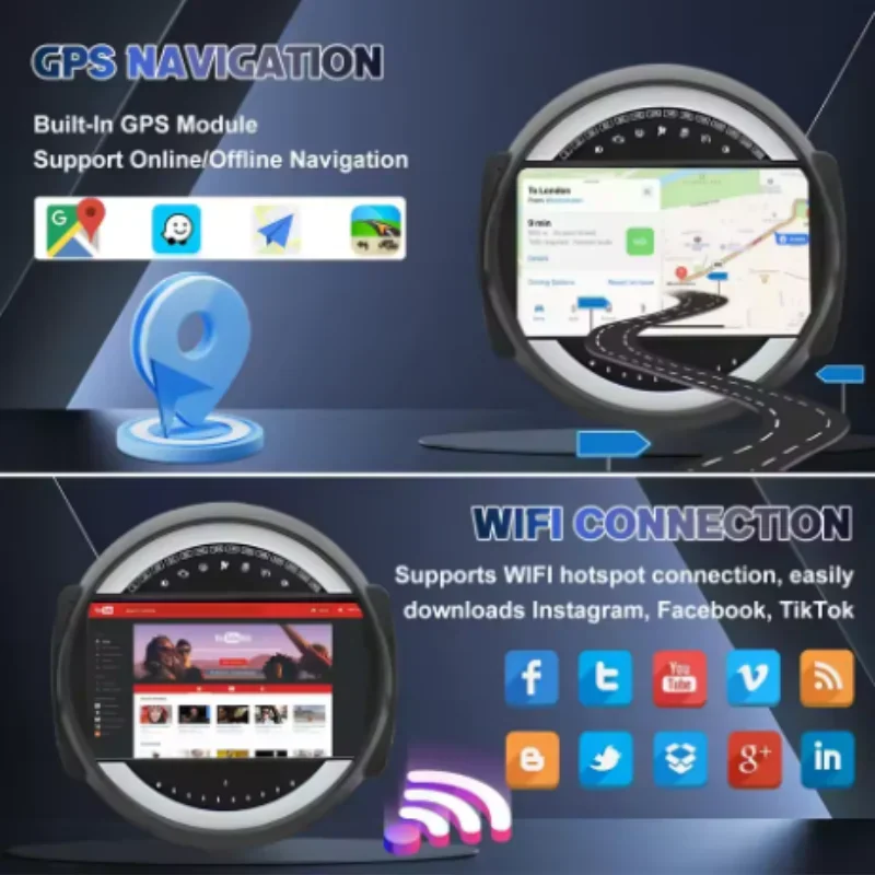 9 inch CarPlay Android 13.0 Car Stereo Radio 2+32GB for BMW Mini Cooper R56 2007-2014 Car Navigation + AHD Camera + Microphone