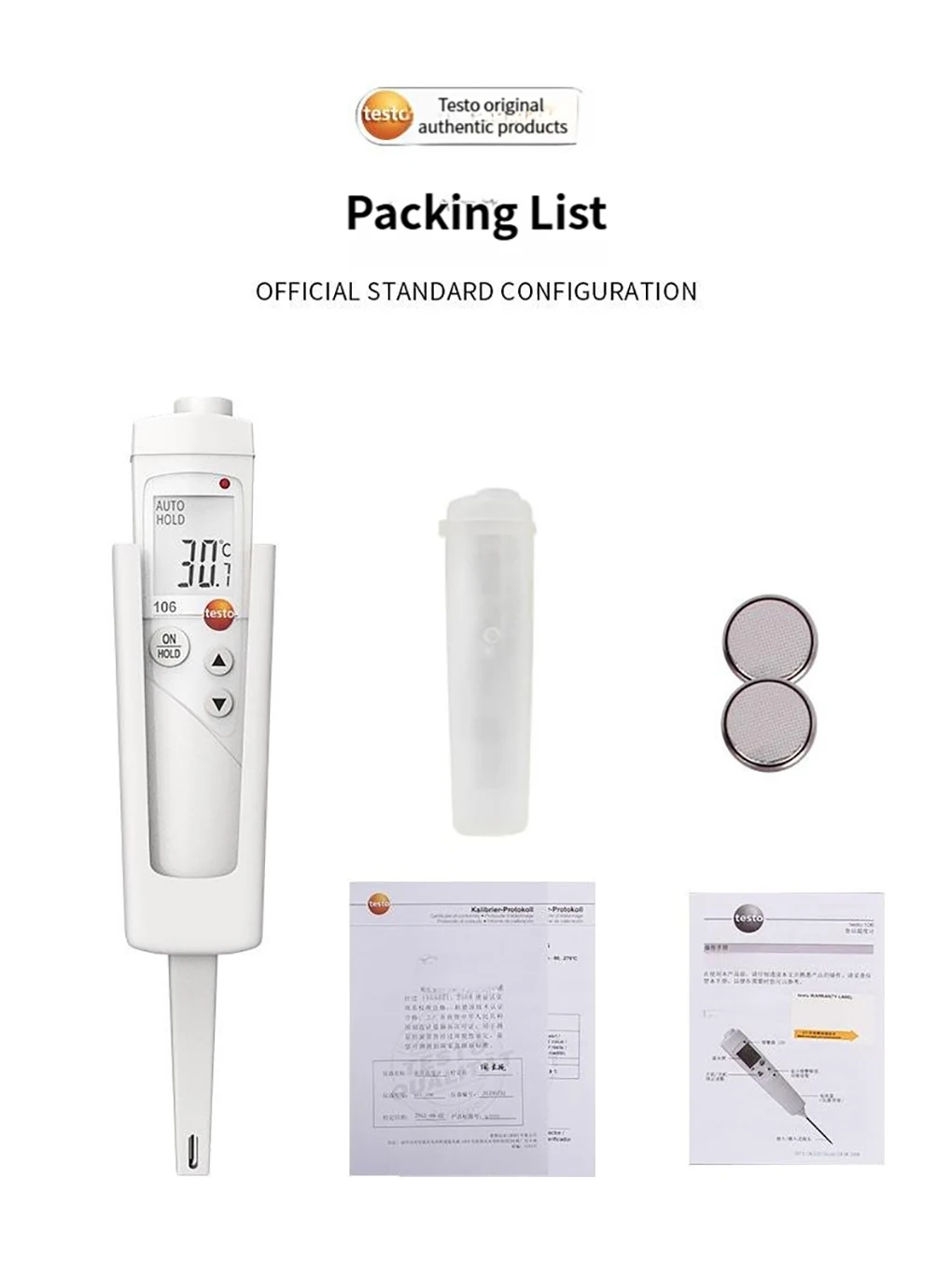 Testo 106 Digital Food Thermometer High Precision Waterproof Kitchen BBQ Thermom