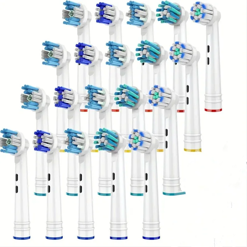 Toothbrush Replacement Heads For Braun Oral B, 3D Whiteing/Precision Clean/Floss Action/Cross Action/Gum Care/Sensitive replacement brush heads for oralb braun electric toothbrush for oral b floss cross precision 3d sonic clean action