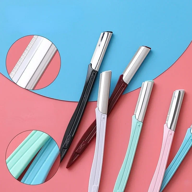 Eyebrow Razor Multipurpose Exfoliating Dermaplaning Makeup Tool Eye Brow Knife Face Hair Removal Blade Shaver 3Pcs